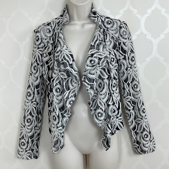 INC ZIPPER DETAIL FLORAL JACKET - Picture 3 of 8